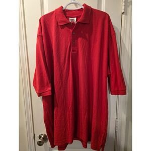 White Swan Men's  Red Polo SZ‎ 4XL
